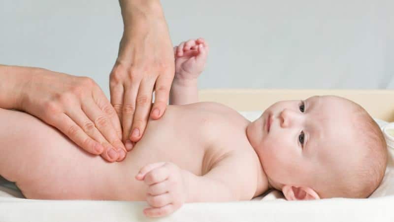 массаж живота при запоре у ребенка